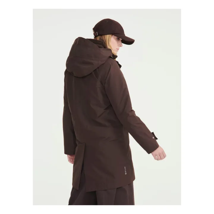 Aigle Parka larga con capucha de Goretex Marrón Smallable - Main Image