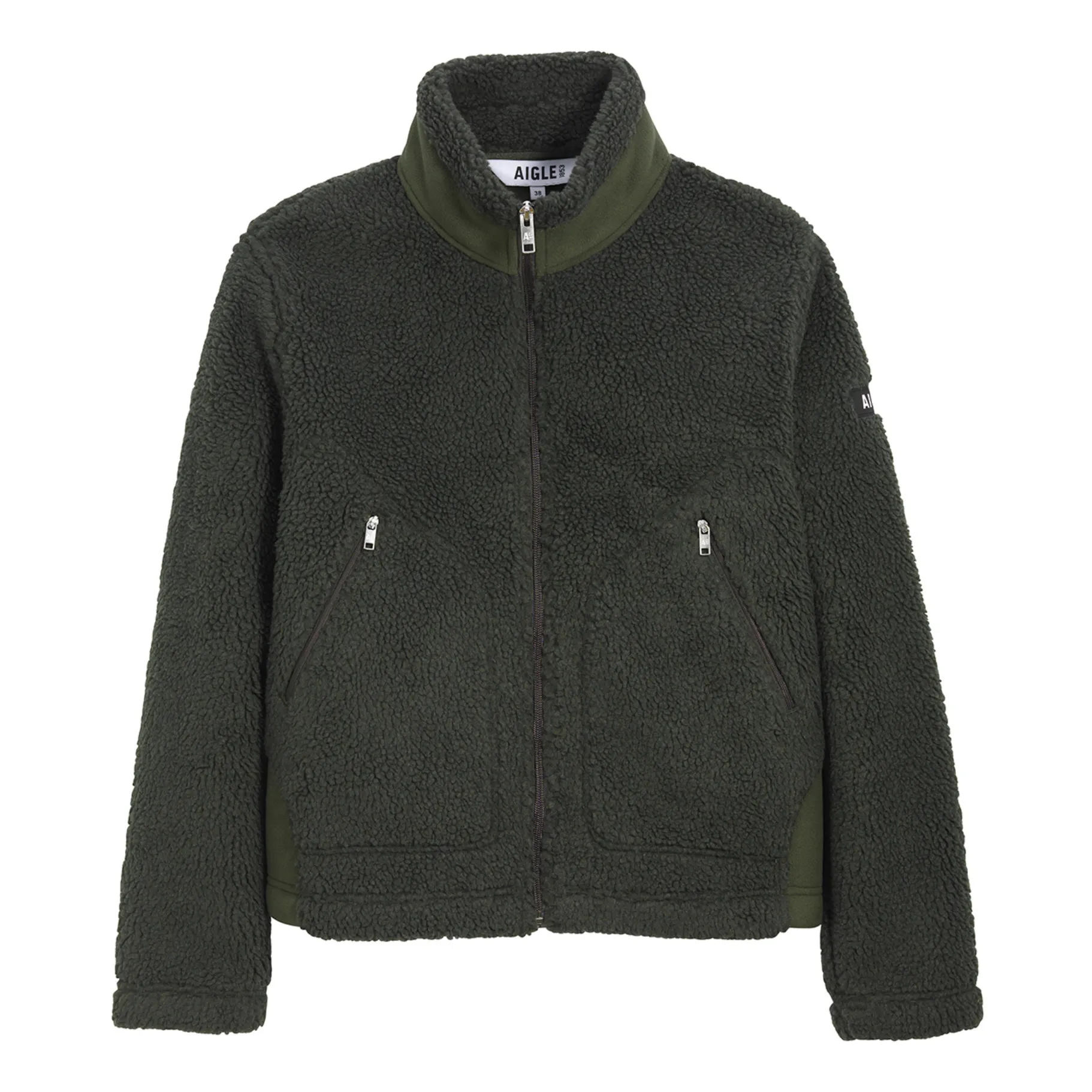 Aigle Sherpa Full Zip Fleece Khaki Smallable