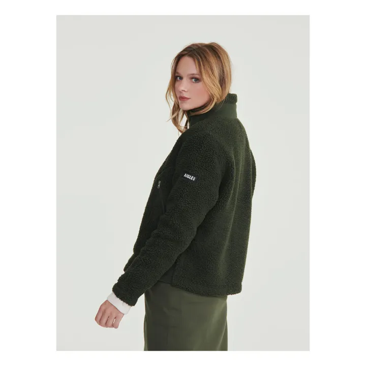 Aigle Polaire Sherpa Full Zip Vert kaki Smallable