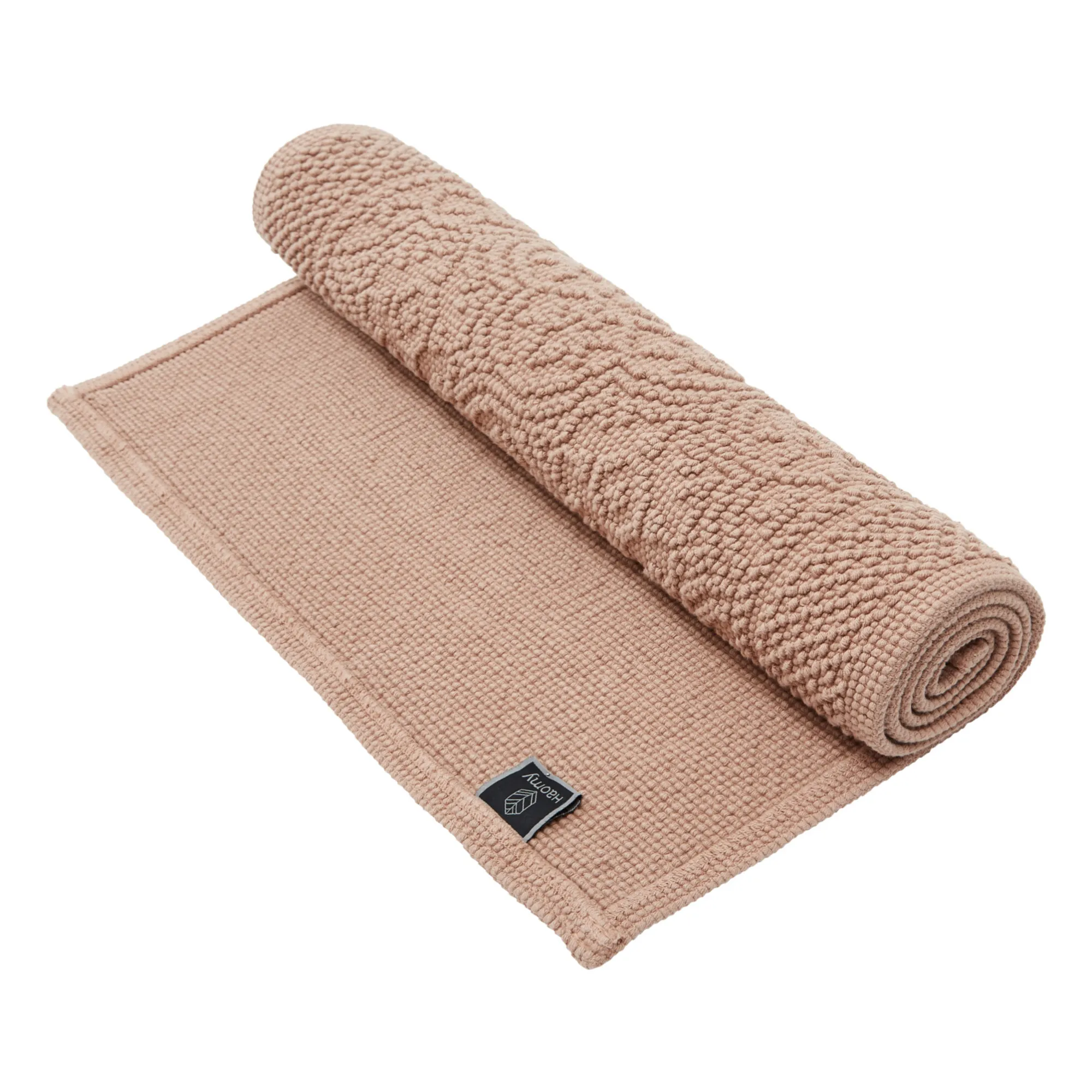 Haomy Beige Pink Kymi Bath Mat