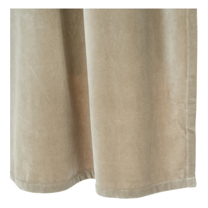 Rideau en velours Dehli | Craie- Image produit n°2