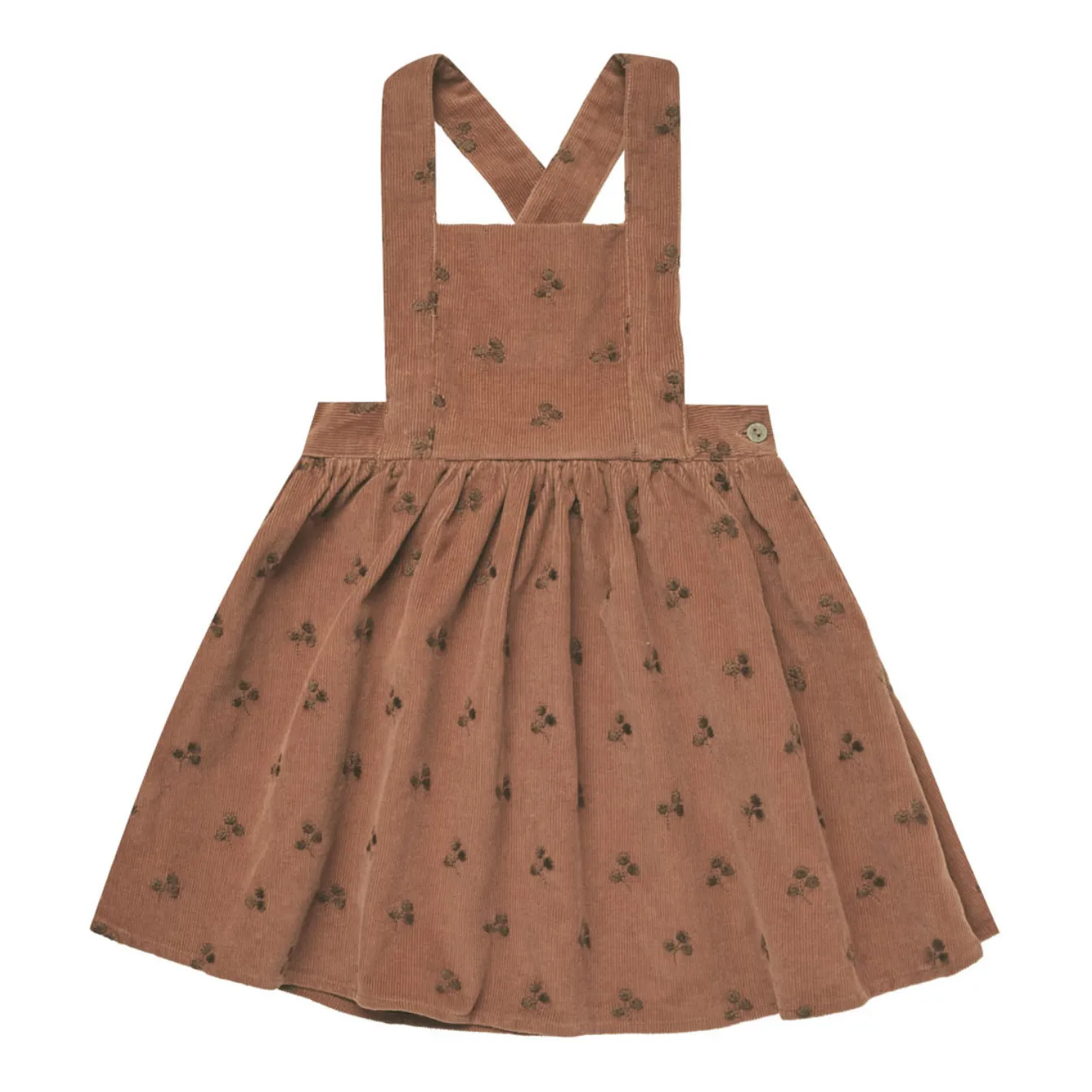 Rylee + Cru Brown Pinafore Corduroy Dress