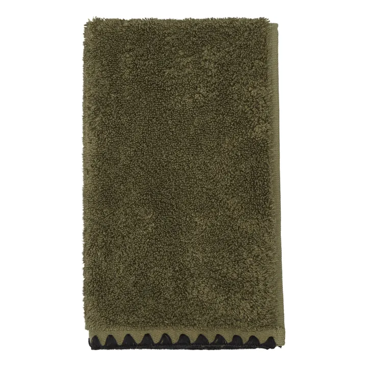 Serviette de bain en coton Issey | Khaki- Image produit n°0