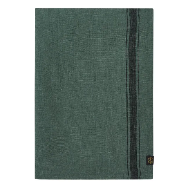 Olbia linen tea towel | Bluish grey