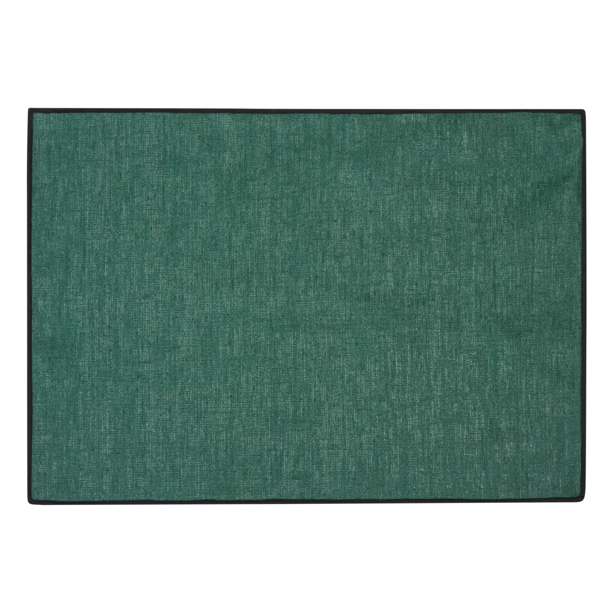 Haomy Cedar Green Borgo Place Mat In Coated Linen
