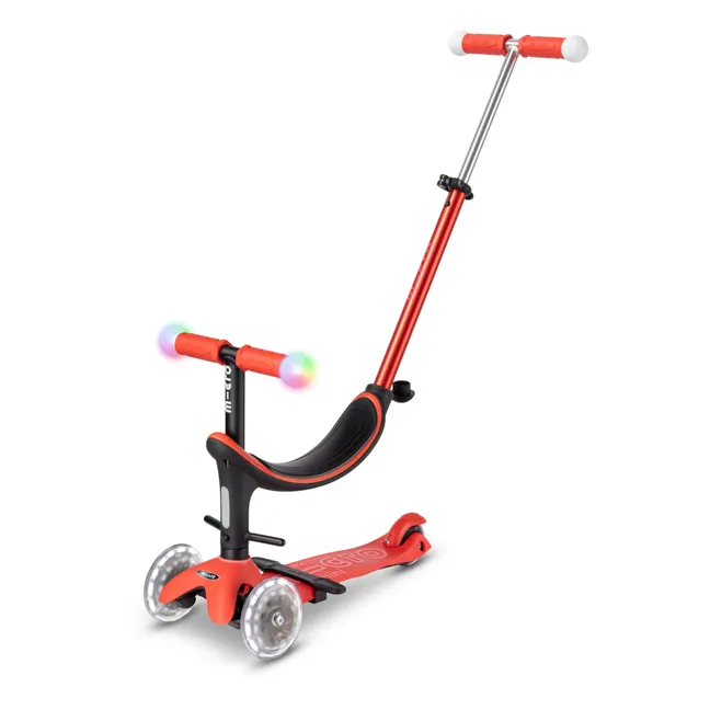 Revolution Deluxe Magic LED 3-in-1 Mini Scooter | Red