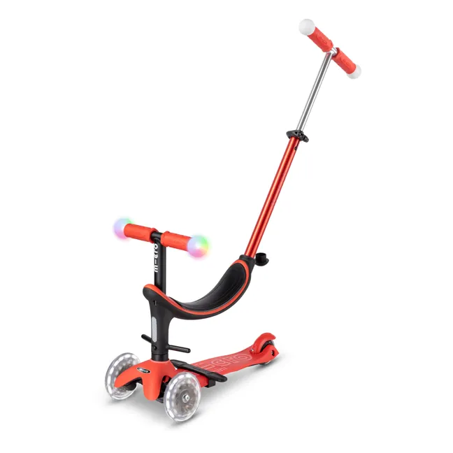 Revolution Deluxe Magic LED 3-in-1 Mini Scooter | Red