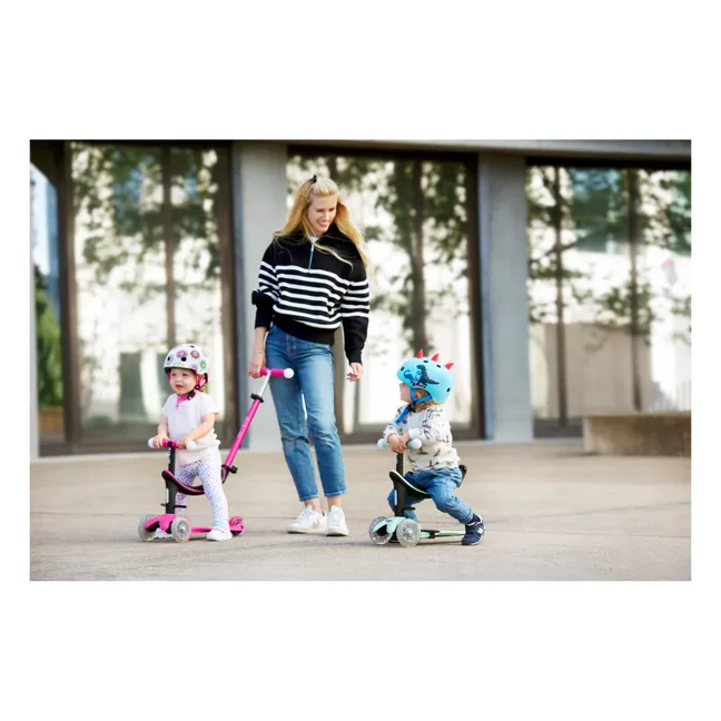 Revolution Deluxe Magic LED 3-in-1 Mini Scooter | Raspberry Red