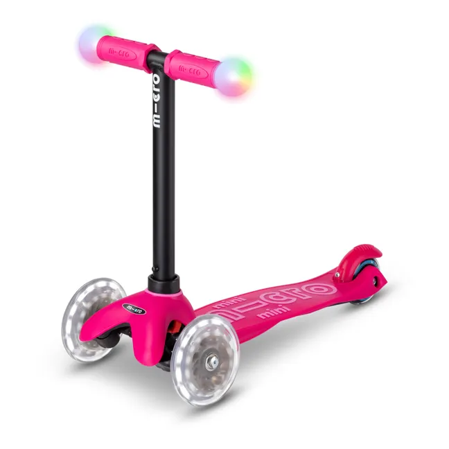 Revolution Deluxe Magic LED 3-in-1 Mini Scooter | Raspberry Red