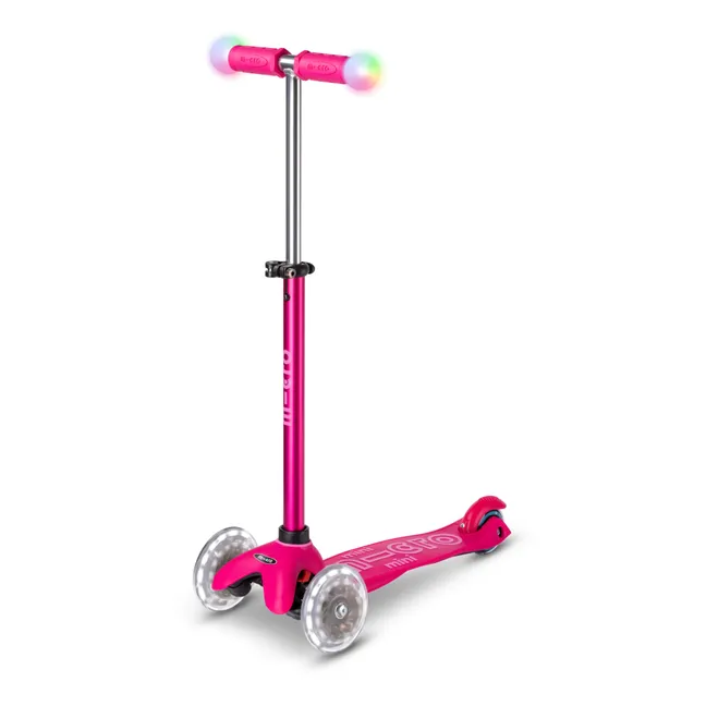 Revolution Deluxe Magic LED 3-in-1 Mini Scooter | Raspberry Red