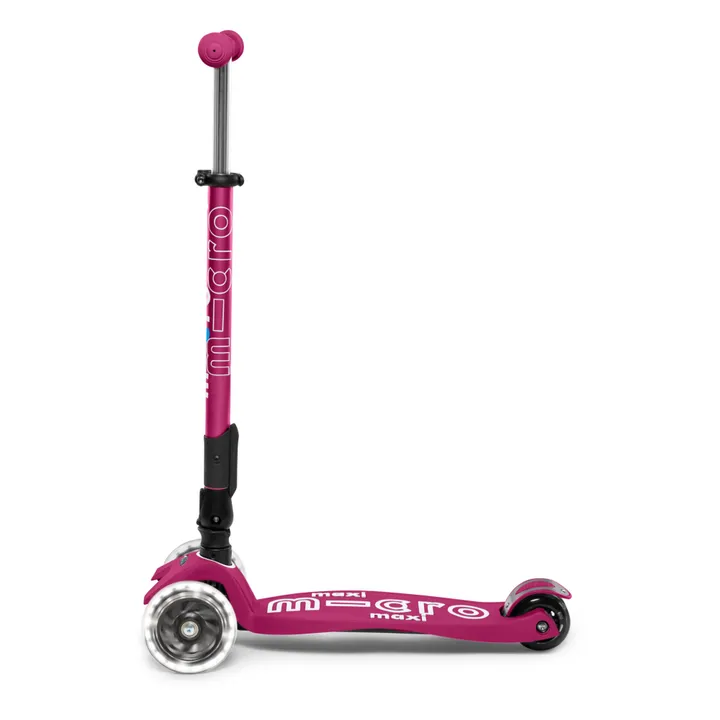 Maxi Deluxe folding LED scooter | Framboise- Product image n°0
