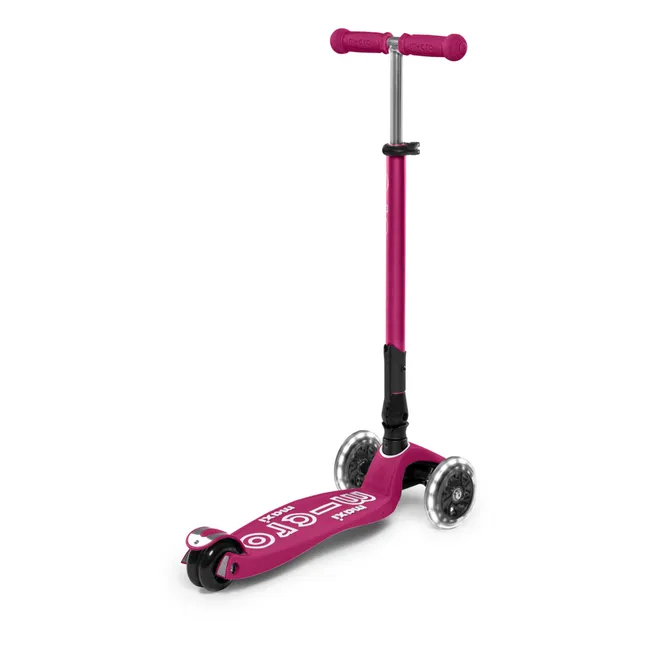 Maxi Deluxe folding LED scooter | Red