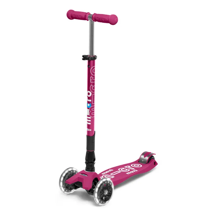 Maxi Deluxe folding LED scooter | Framboise- Product image n°4