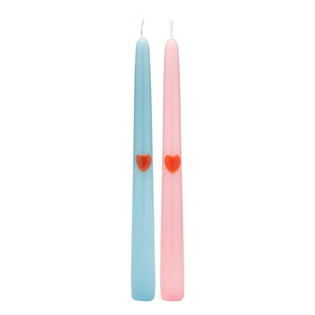 3D Love Candle - Set of 2