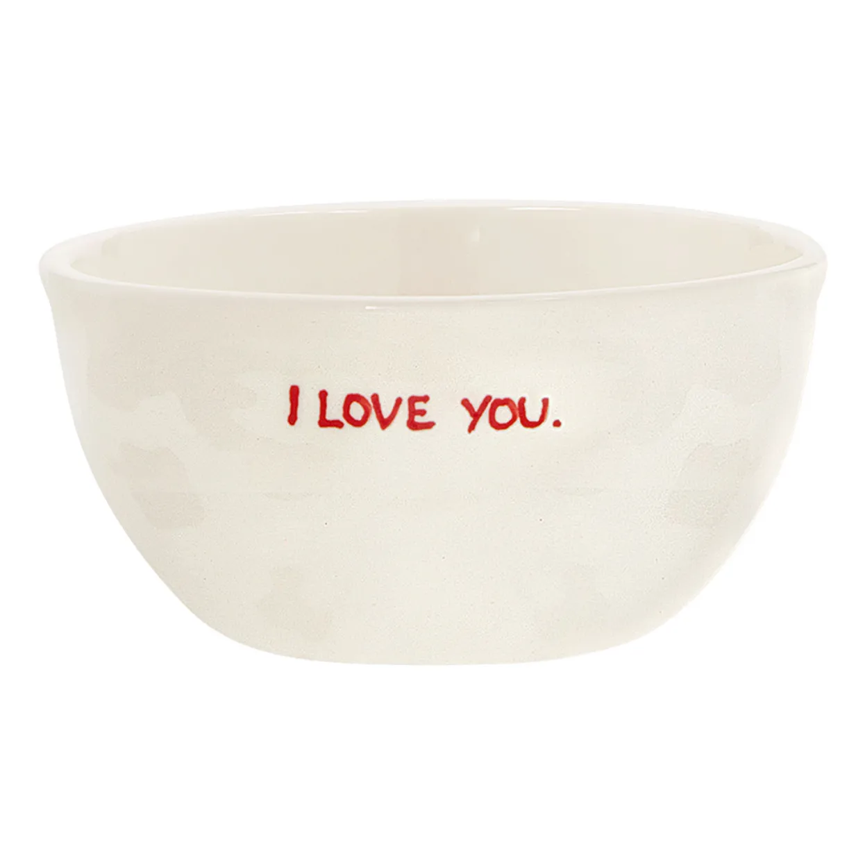 Anna + Nina Cream Bol I Love You
