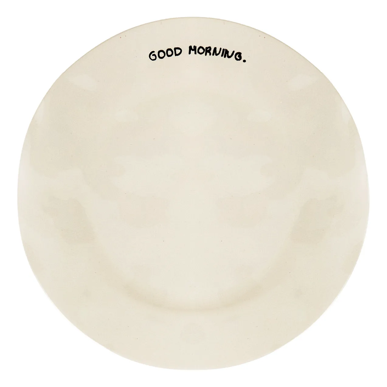 Anna + Nina Cream Good Morning Plate