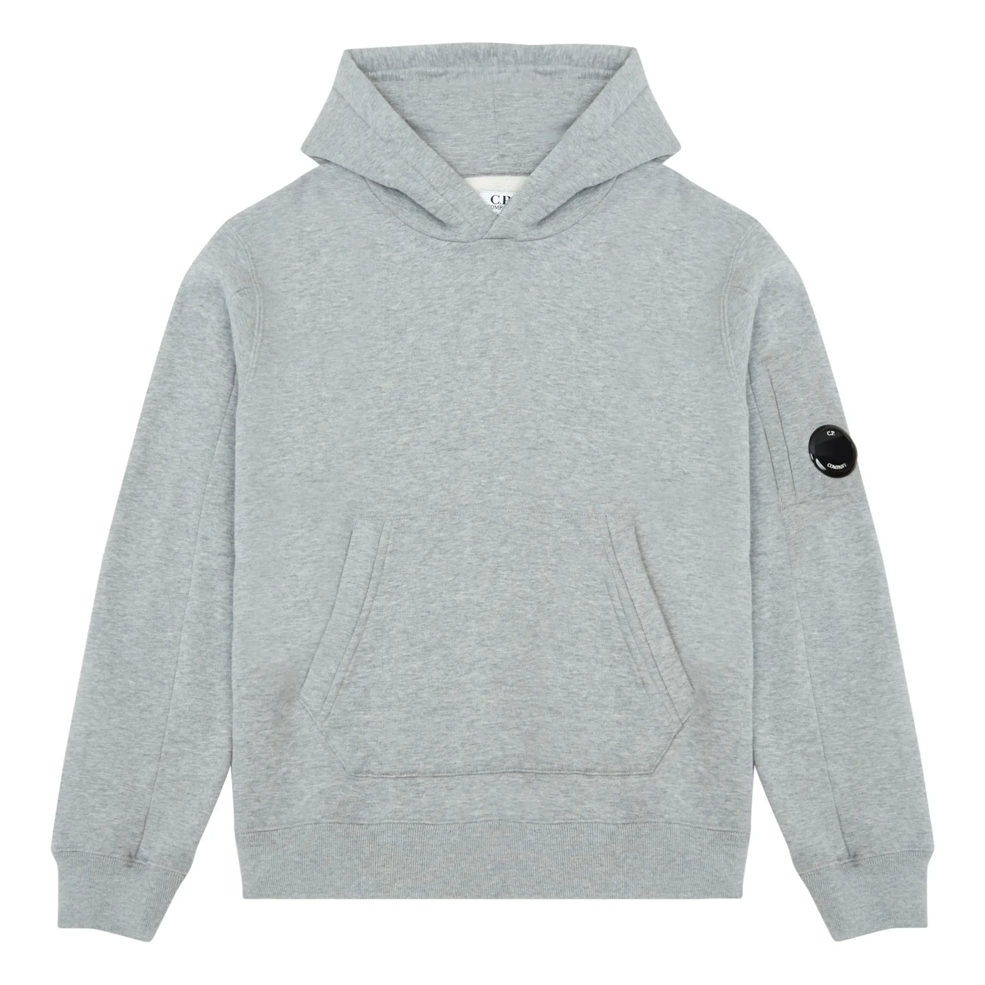 C.p. Company Grey Hoodie Logo