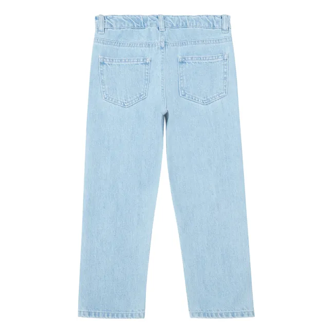 Organic Cotton Utility Straight Leg Jeans | Denim blue