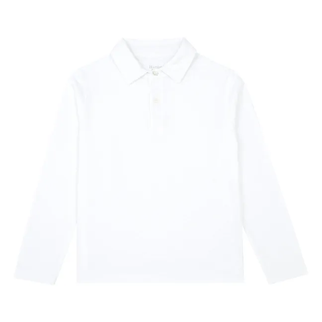 Cotton polo shirt | White