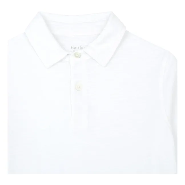 Polo-Shirt aus Baumwolle | Weiß