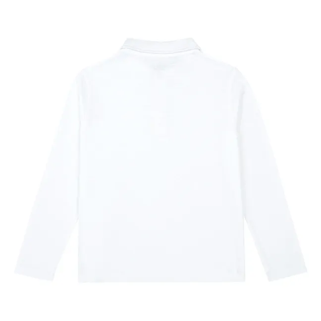 Polo-Shirt aus Baumwolle | Weiß