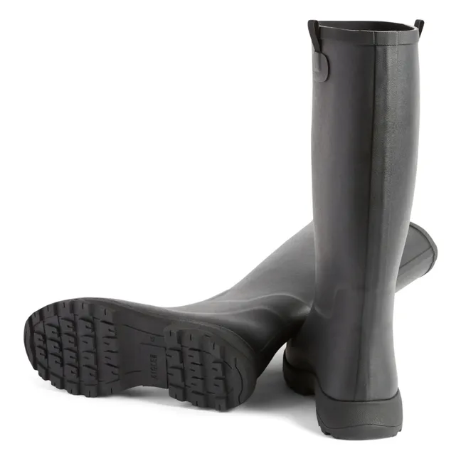 Alya High Rain Boots | Black