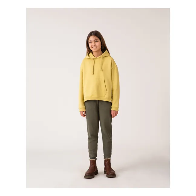 Kapuzen-Sweatshirt | Blasses Gelb