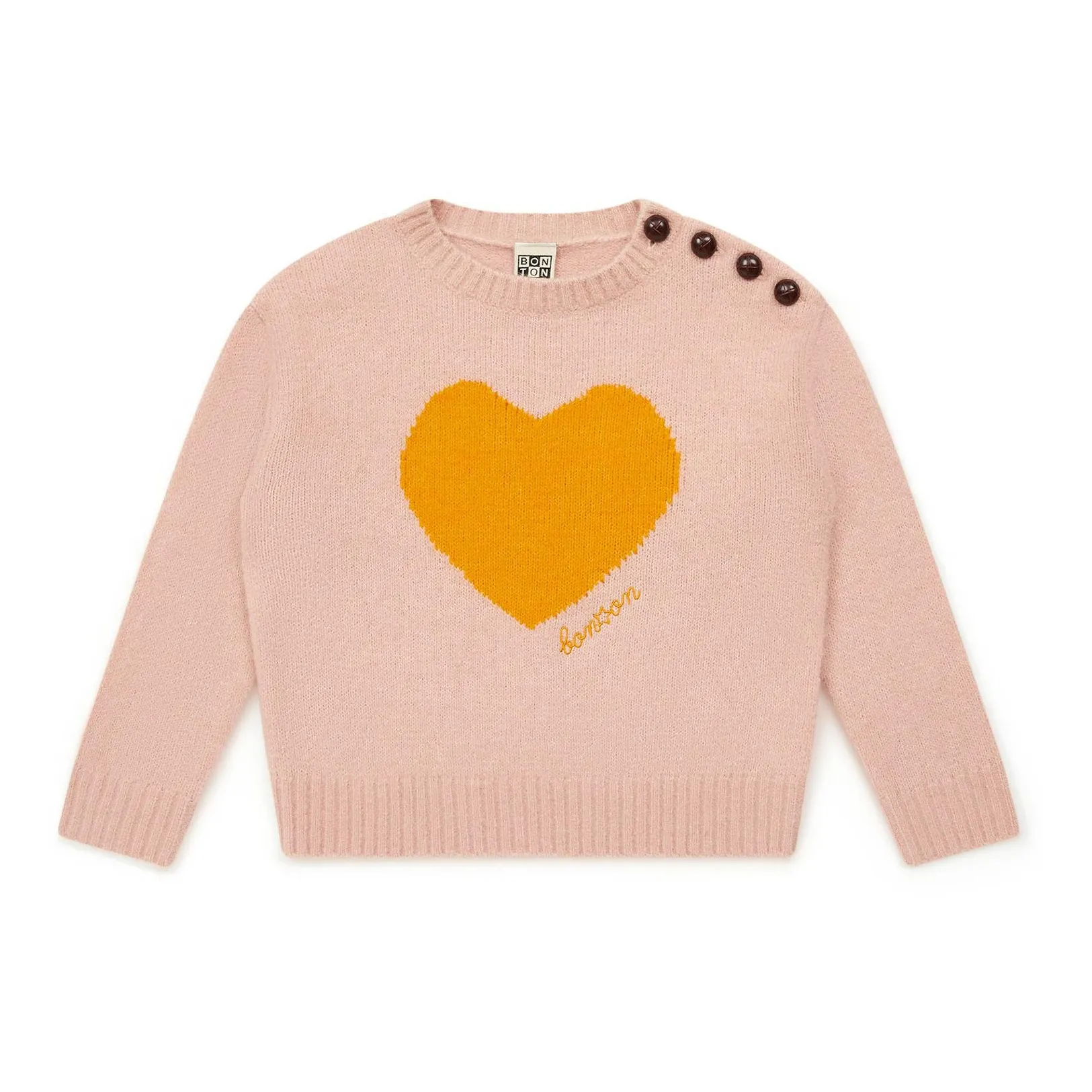 Bonton Pale Pink Children's Mistyheart Jumper