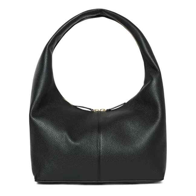 Leather Basket Bag | Black