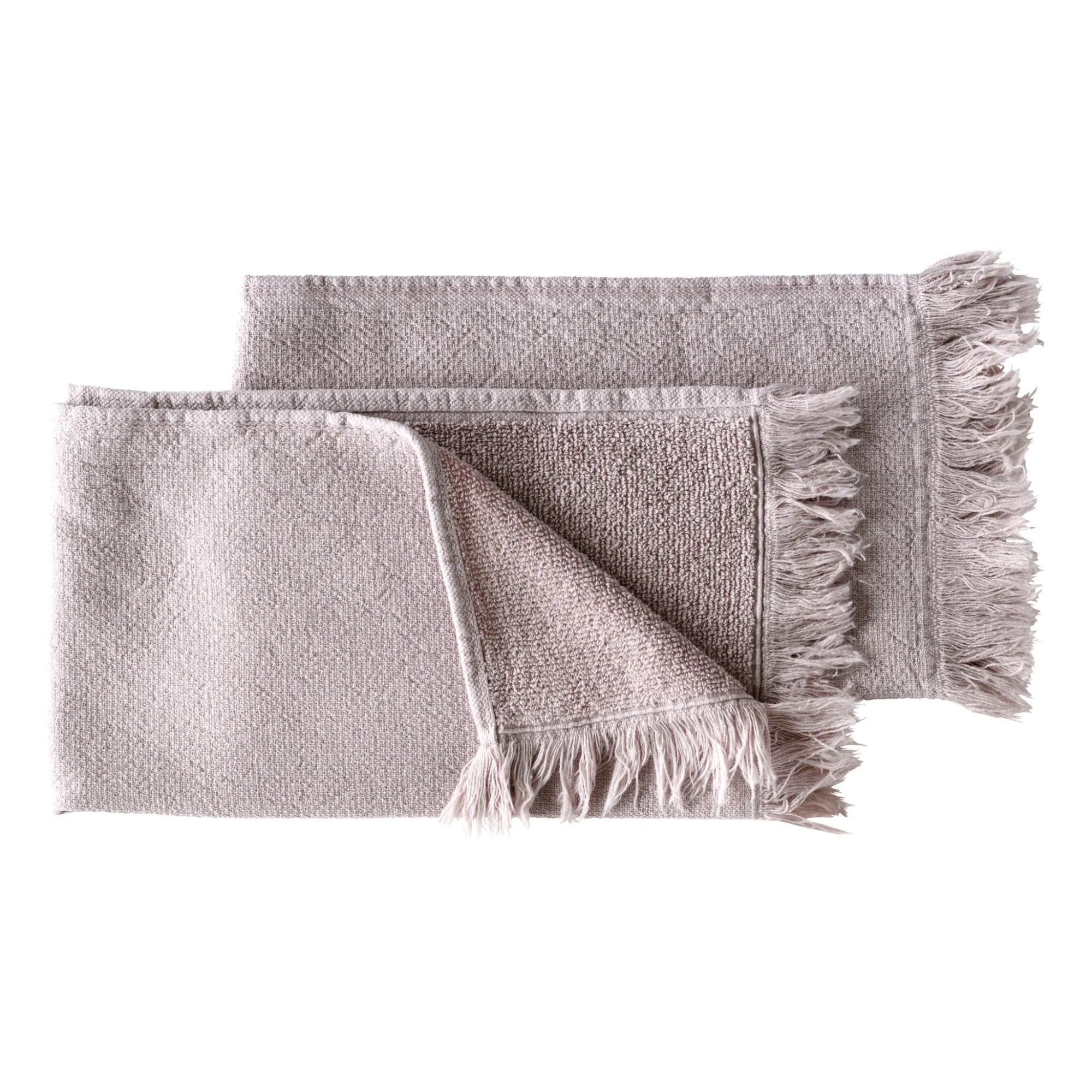 La Cerise Sur Le Gâteau Pale Pink Guest Towels - Set Of 2