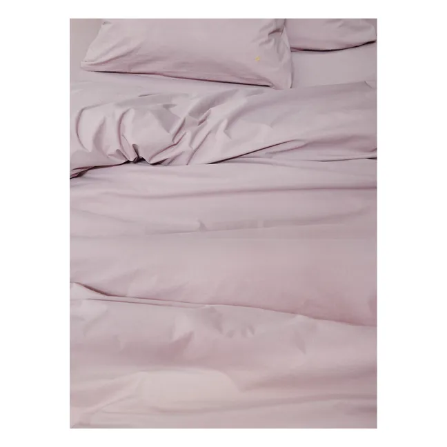 Celeste fitted sheet in organic cotton | Pale pink