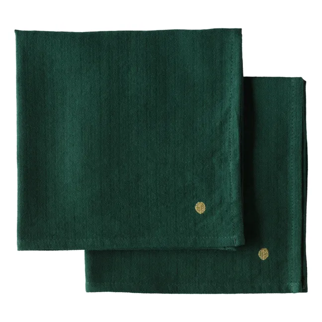 Marcel napkins - Set of 2 | Dark green