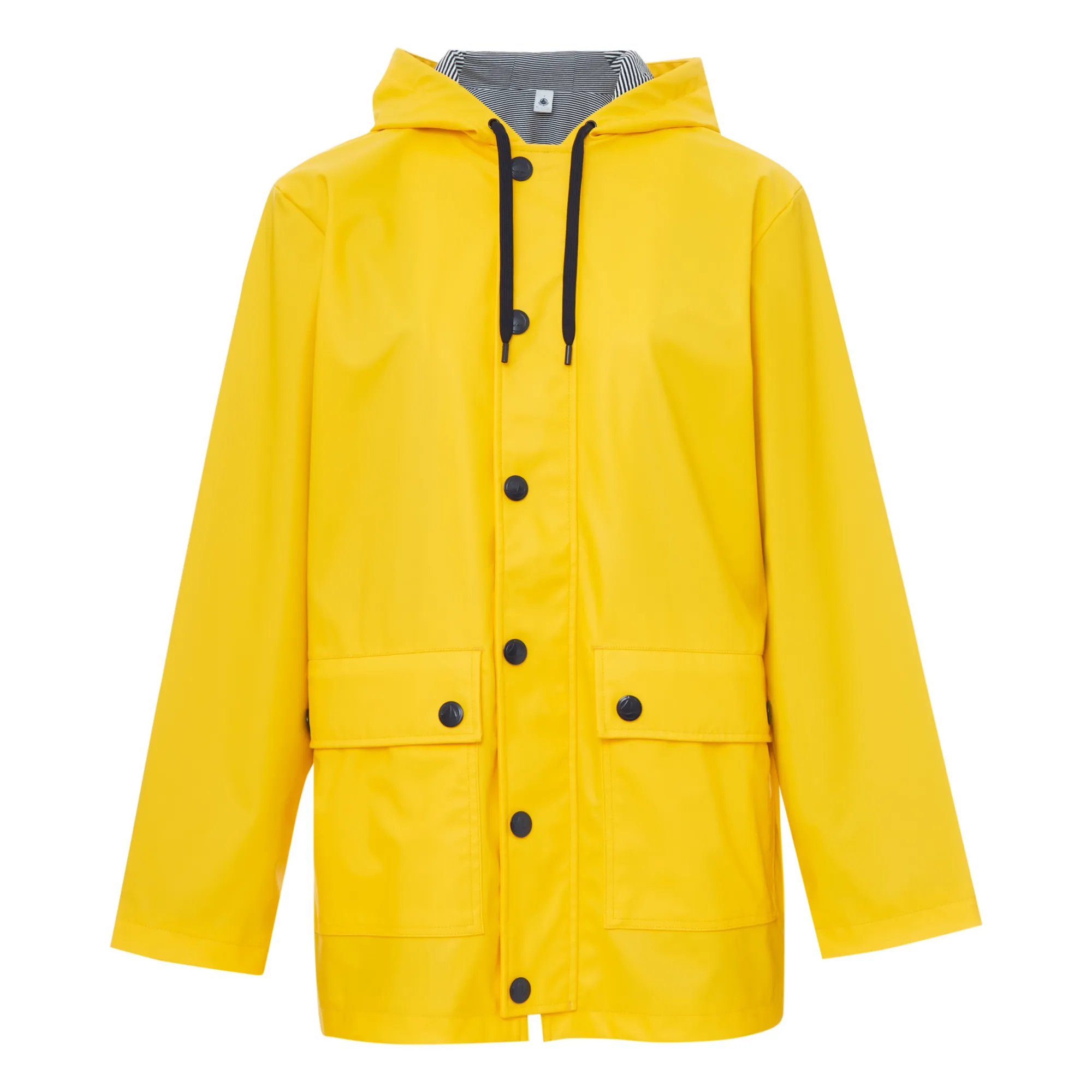 Petit Bateau Women's Yellow Organic Cotton Lined Raincoat - Collection