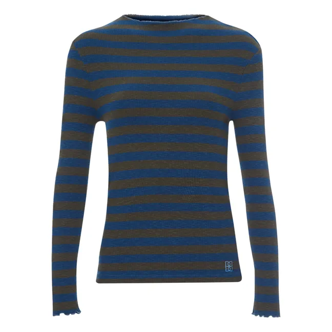 T-shirt Niba Rayures - Collection Femme | Bleu