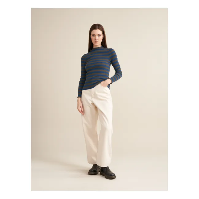 T-shirt Niba Rayures - Collection Femme | Bleu