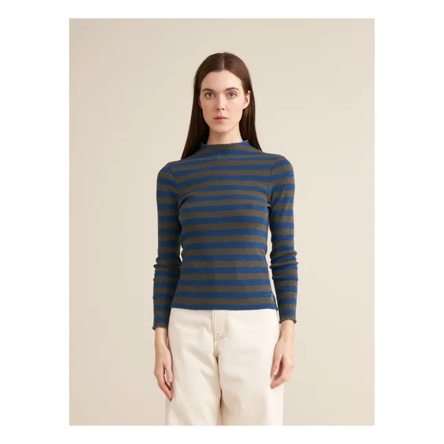 T-shirt Niba Rayures - Collection Femme | Bleu