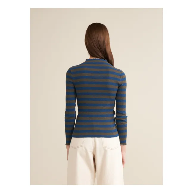 T-shirt Niba Rayures - Collection Femme | Bleu