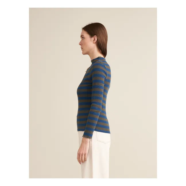 T-shirt Niba Rayures - Collection Femme | Bleu
