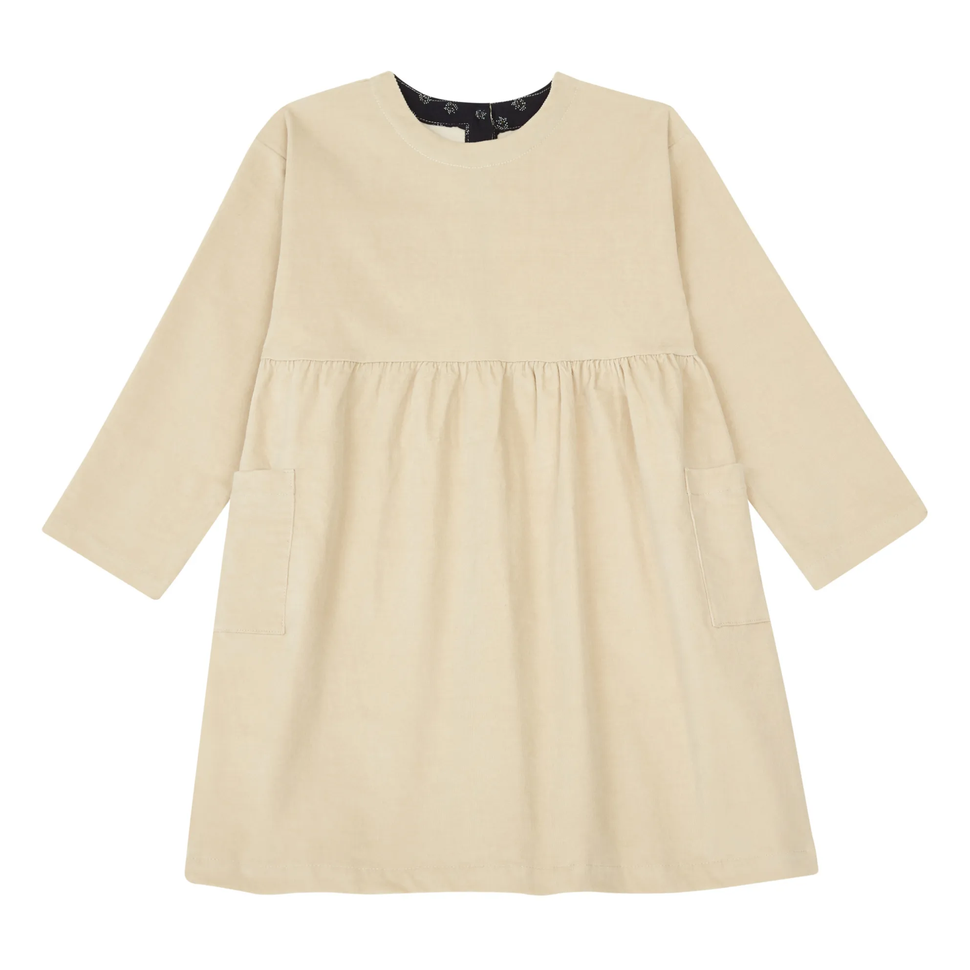 Babe & Tess Ecru Milleraies Velvet Dress