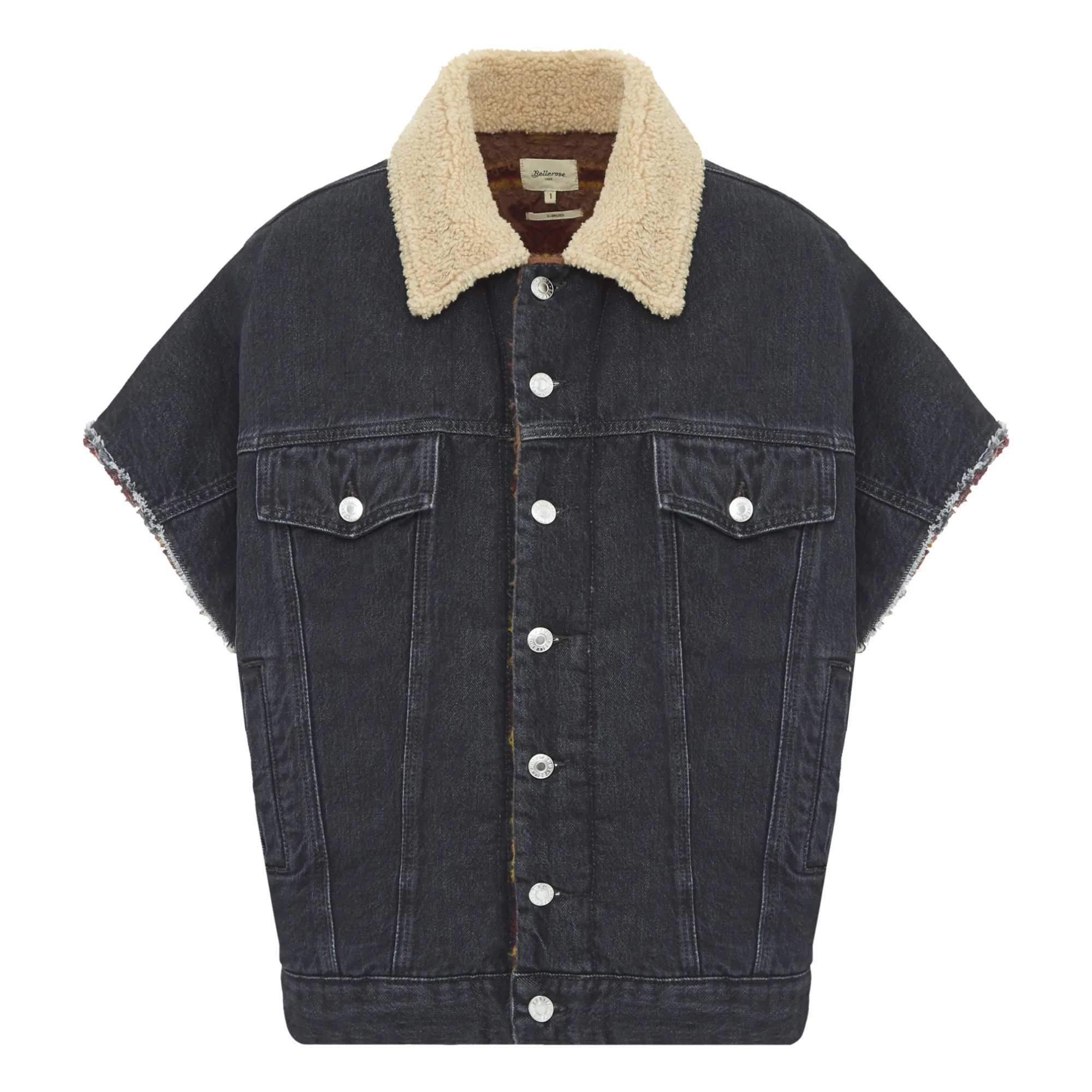 Bellerose Women's Used Black Ponca Organic Cotton Jacket - Collection