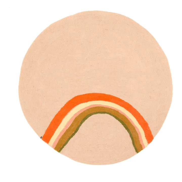 Tapis Indreni en feutre | Nude- Image produit n°0