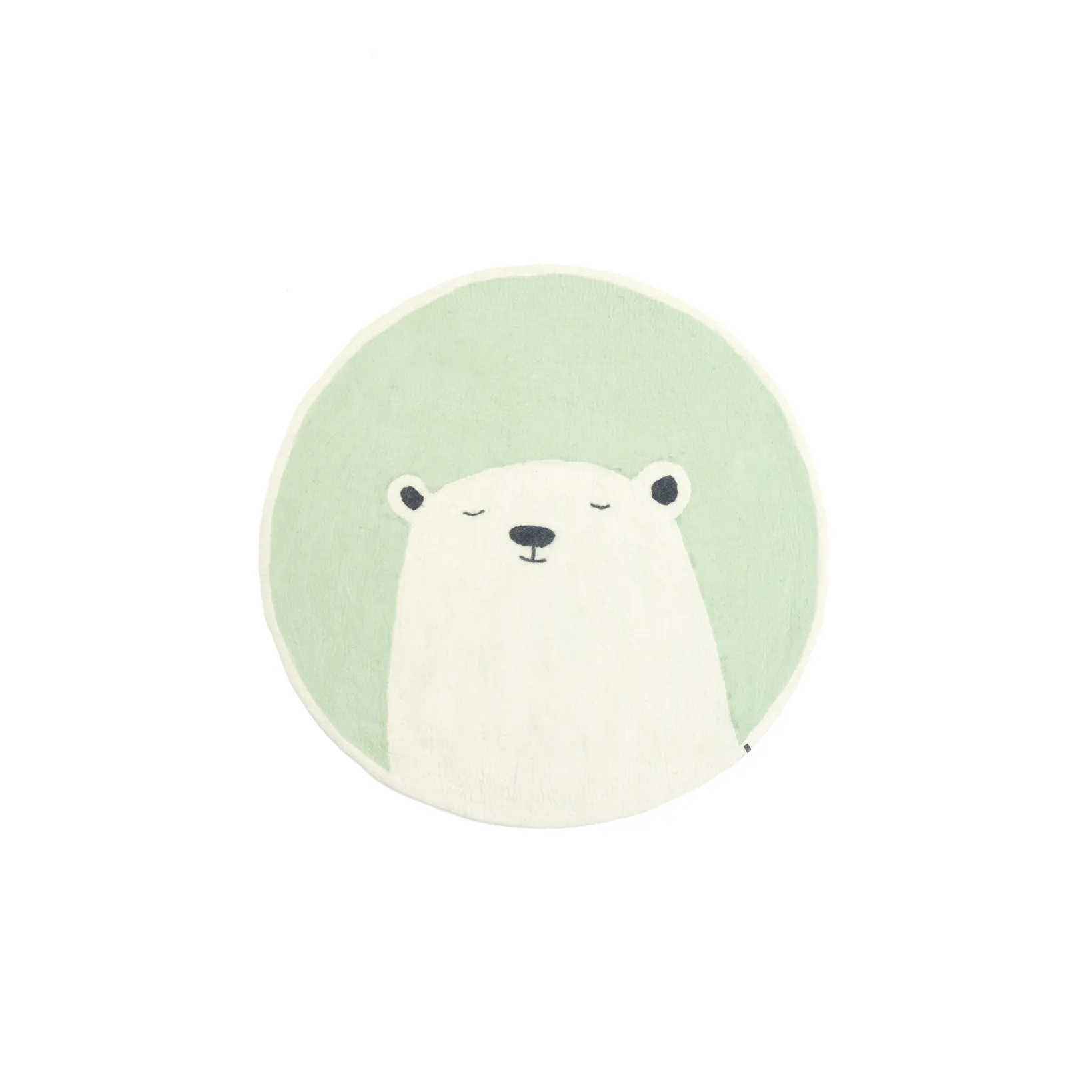 Tapis Pasu Grizzly en feutre | Menthe glaciale- Image produit n°0