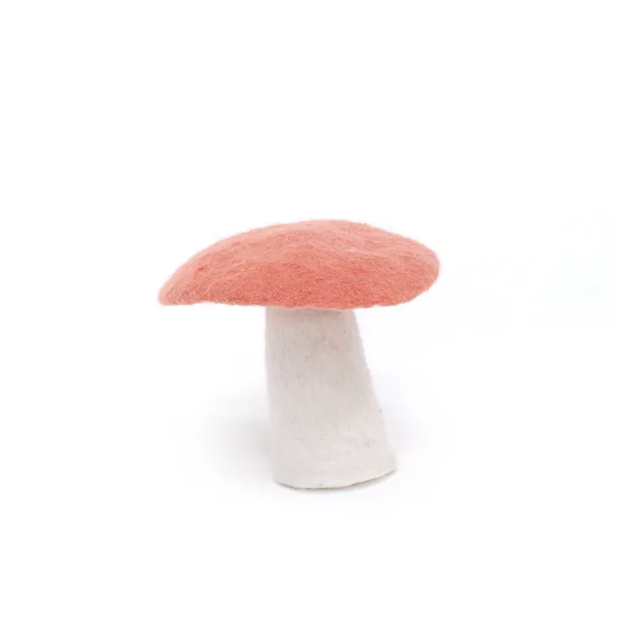 Fungo decorativo in feltro | Rosa Litchi- Immagine del prodotto n°0