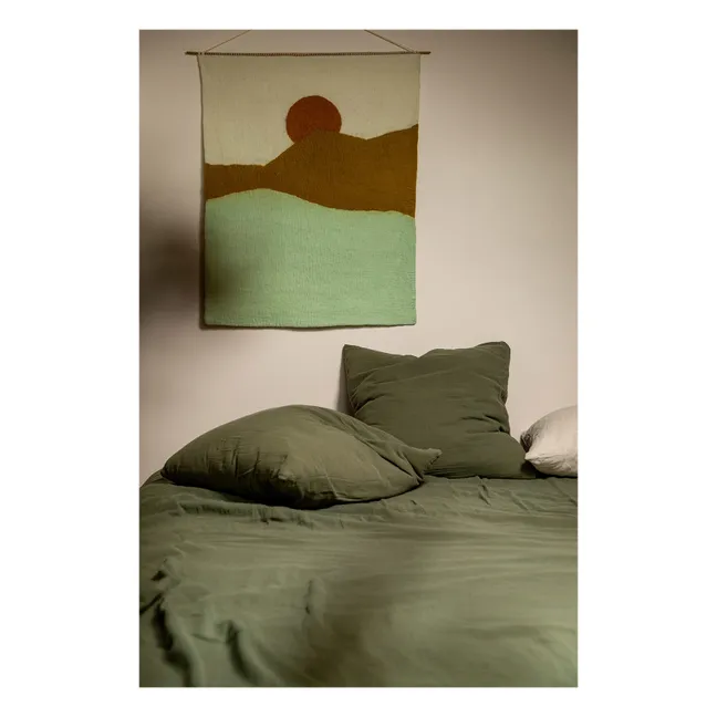 Landscape wall hanging - Morning | Mint Green
