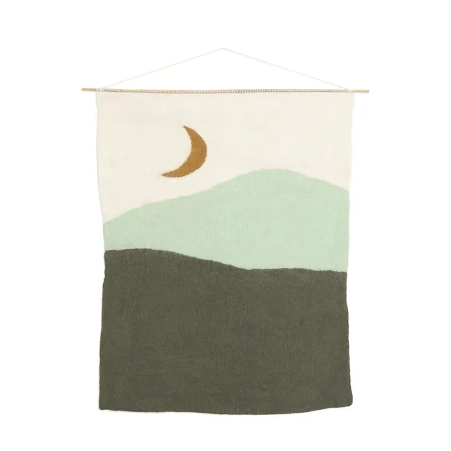 Landscape wall hanging - Midnight | Green