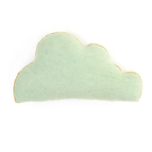 Felt cloud cushion | Mint Green