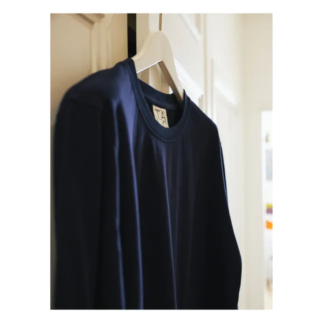 Sagace Long Sleeve T-shirt | Navy blue