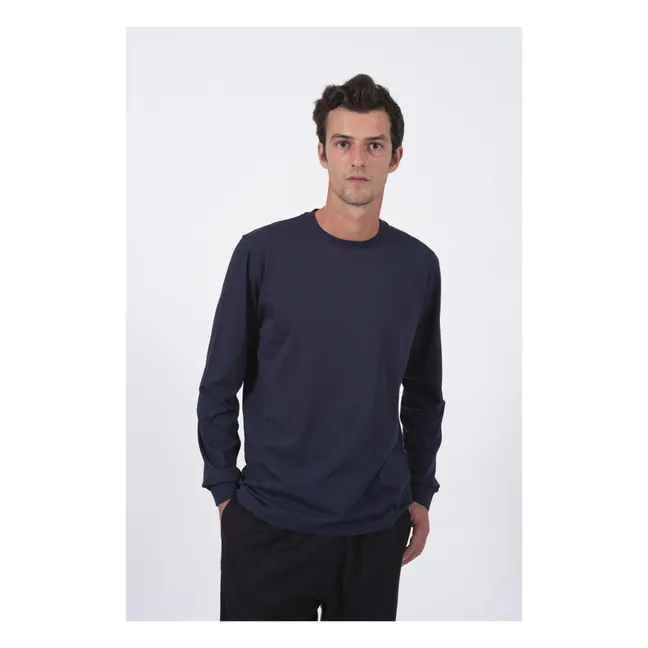 Sagace Long Sleeve T-shirt | Navy blue