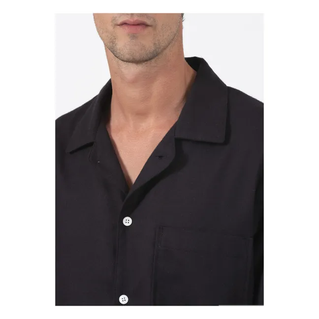 Camicia pigiama Aragon | Nero