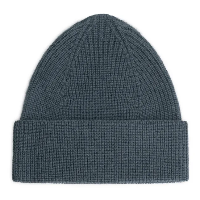 Knitted hat | Grey blue